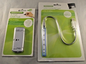 Signalex USB 2.0  - 4 Port Hub Splitter Connector & Light PC & Mac - New Sealed - Picture 1 of 8