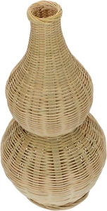 6.3" Rattan Woven Flower Vase High Wicker Decorative Handmade Rustic Baskets - Picture 1 of 9