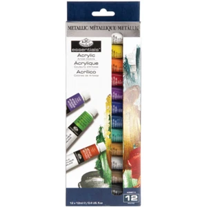 Royal & Langnickel Essentials Acrylic Colour Metallic Set (12pc) - Picture 1 of 5