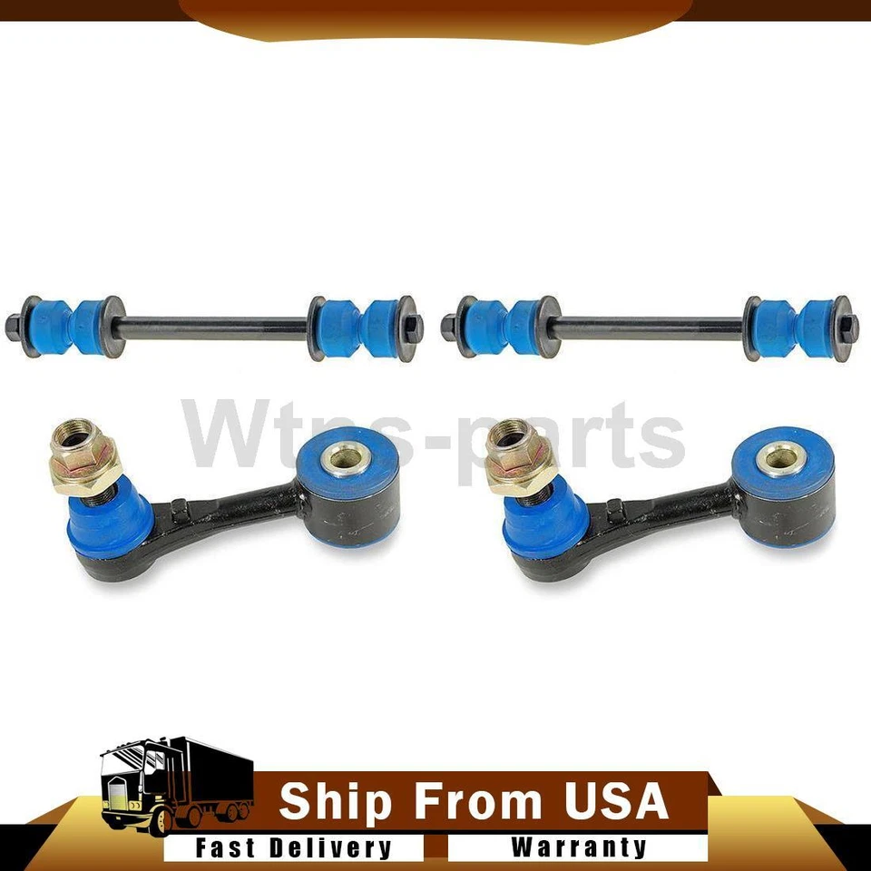 4x Kit de eslabones de barra estabilizadora delantera trasera para GMC Sierra 3500 HD 2007-2019 6,6 L Foto 1 de 4