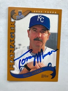 2002 Topps Kansas City Royals Tony Muser Autographed Baseball Card #283 - Picture 1 of 1