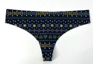 Aerie NWT Women’s Blue Thong Panties Underwear XXL Intimates - Picture 1 of 5
