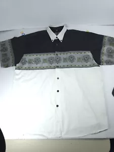 Camicia western vintage West Adventure con bottoni in metallo taglia XXL CowboyCore Rodeo - Foto 1 di 15