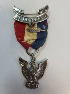 Prendedor insignia plata esterlina BSA Boy Scouts of America Be Prepared - Imagen 1 de 4