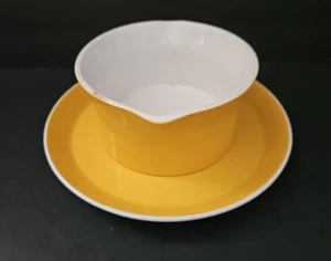 Vintage Mikasa Duplex Ben Seibel Harvest Gold   Mid Century Gravy Boat MCM - Picture 1 of 6