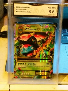 2016 Pokemon XY Mega Venusaur EX HOLO #2/108  Evolutions GMA NM/MT+ Full Art