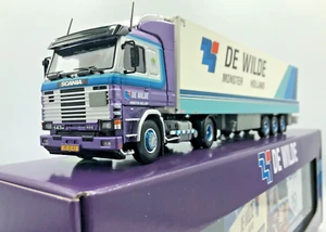 Tekno Scania 143 De Wilde Truck & Fridge Trailer 84749 Mint. Boxed. Cert. 1/50 - Picture 1 of 16