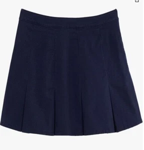 Falda plisada de sarga elástica para mujer VINEYARD VINES, talla 10, nueva con etiquetas, azul marino, $98 - Imagen 1 de 4