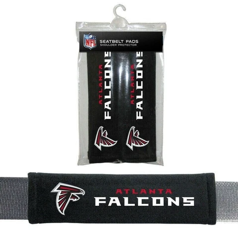 Atlanta Falcons NFL 2 Pack Velour Seat Belt Shoulder Pads Car Auto Truck Cover