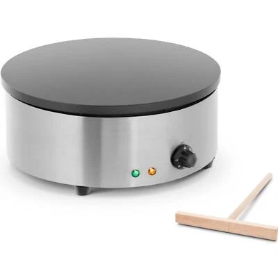ROYAL CATERING Crepeseisen Crepe Crepes Crepesmaker Gerät 3000W 230V Rund Profi Edelstahl