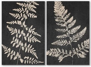 Wall26 Forest Fern Leaf Silhouette Fine Art Minimalist Canvas Prints Wall Decor - Picture 1 of 6