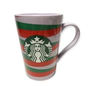 Starbucks 2020 Purple Red & Green Stripe Mermaid Logo 11 Oz Coffee Mug Cup - Picture 1 of 6