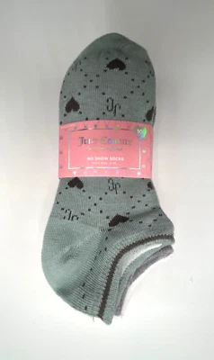 Juicy Couture Green/Gray/White No Show Socks 10 Pair Women's Size 4-10 - Image 1 of 3