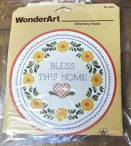 Needlecraft Cross Stitching Bless This Home - Picture 1 of 2