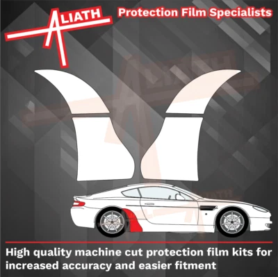 ALIATH Fits - Aston Martin Vantage Rear Qtr Arch Stone Chip Guard Paint Protection Film