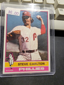 1976 Topps #355 Steve Carlton HOF Philadelphia Phillies EX-MT (B)