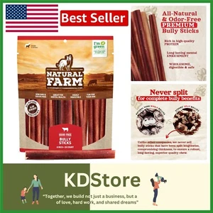 Grain-Free Bully Sticks 6 Inch - 25 Pack Fully Digestible Treats for Dogs - Picture 1 of 11