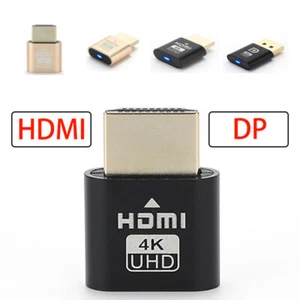 HDMI / DP Virtual Monitor Computer Remote Control Display Emulator 4K 60Hz - Imagen 1 de 10