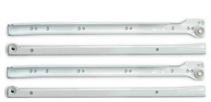 METAL ROLLER BOTTOM FIX DRAWER RUNNERS from 250mm to 500mm - Picture 1 of 3