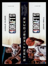 2010-11 Playoff Contenders Patches Starting Blocks #9 JaVale McGee/John Wall
