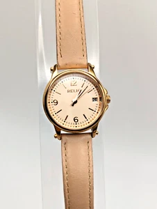 Relic Women's Watch Rose Gold Tone Date 29mm Leather Band New Battery - Picture 1 of 9