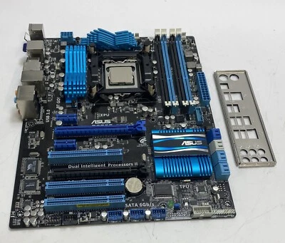 Asus M2N68-VM REV. 2.01G Socket AM2 AMD Motherboard with Back Plate & Phenom CPU - Image 1 of 4