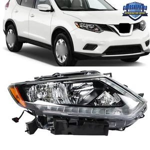 Faro halógeno derecho con LED DRL para Nissan Rogue S SV SL 2014 2015 2016 - Imagen 1 de 10