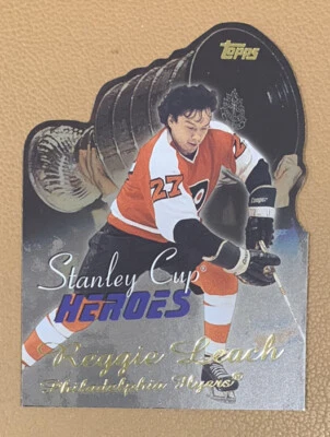 2002 Topps Stanley Cup Heroes Reggie Leach #SCH-RL DIE-CUT Philadelphia Flyers - Image 1 of 2