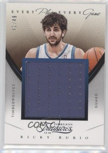 2013-14 Panini Timeless Treasures Every Player Game Jerseys /49 Ricky Rubio #49