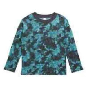 Melrose and Market Kids Tie Dye Long Sleeve Tee Teal Hydro Black XL (14/16) NWT - Picture 1 of 7