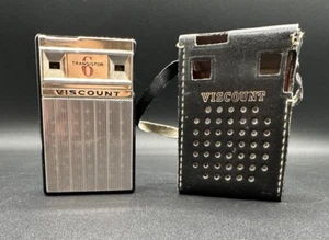 Vintage Viscount 6 Transistor Radio With Original Case, Tested And Works! - Picture 1 of 8