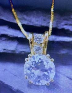 -DIAMOND AND 14K GOLD-1615GR - Picture 1 of 4