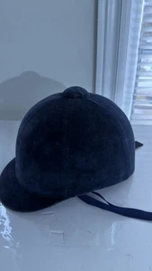 Equestrian Black Velvet Riding Helmet - Picture 1 of 4