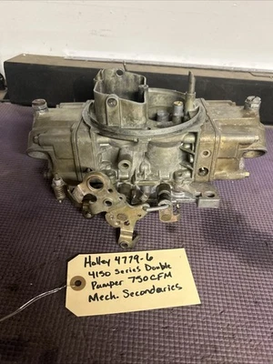 Carburador de 4 barriles Holley 4150 4779-6 bomba doble 750 CFM Foto 1 de 4