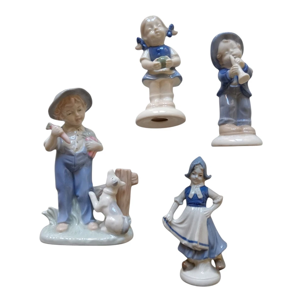 *HH* Statuine Porcellana Statua Bambini Contadini Statuetta Stile Nao Lladro  - Immagine 1 di 4
