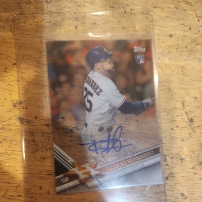 2017 Topps Clearly Authentic Auto Teoscar Hernandez #CAAU-TH Rookie Auto RC - Image 1 of 2