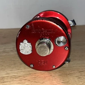 Abu Ambassadeur No. 6000 RED BAITCASTING Fishing Reel Made in Sweden - Picture 1 of 12
