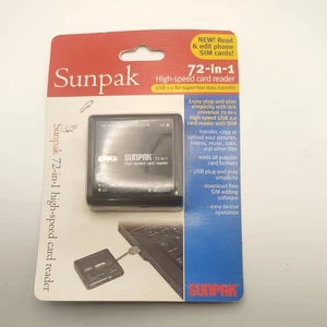 Sunpak 72-in-1 High-Speed Card Reader Built In USB 2.0 Self Storage Plug - Picture 1 of 2