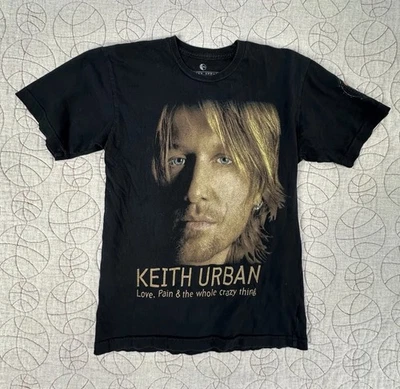 Camiseta Original H&E Apparel Keith Urban 2007 Gira Mundial Talla Pequeña Música Country Foto 1 de 4