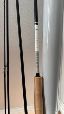 Caña de pescar con mosca Orvis Helios D - 9'5" 5wt - 4 piezas - Caña de pescar con mosca premium con tubo y Foto 1 de 4