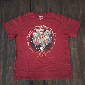 NWT Disney Nightmare Before Christmas Shirt Men XL Christmas Fright Tee A17 - Picture 1 of 8