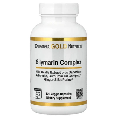 Silymarin Complex, Milk Thistle Extract Plus Dandelion, Artichoke, Curcumin C3 - Image 1 of 4