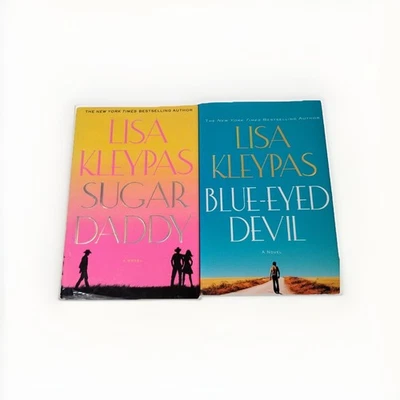 Lisa Kleypas TRAVIS FAMILY Серия Голубоглазый Дьявол Сахарный Папа HCDJ Лот из 2 - Изображение 1 из 4