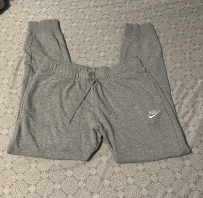 Nike Swoosh Cuff Joggers Sweatpants Gray Mens Large - Image 1 of 4