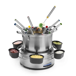 Princess 172680 Set fonduta Family 800 W in Acciaio Inox Argento - Foto 1 di 24