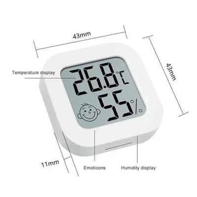 Universal Digital LCD Thermometer Hygrometer Sensor Humidity Meter Room Indoor - Image 1 of 3