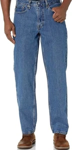 LEVI's Men's 550 Relaxed Fit Jeans Blue Denim Size 46x30 - Picture 1 of 9