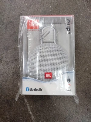 JBL Clip 3 Portable Waterproof Bluetooth Speaker - White - Image 1 of 4