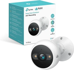 Kasa Smart 2K QHD telecamera di sicurezza esterna cablata, IP65, sensore luce stellare e 98 piedi N - Foto 1 di 12