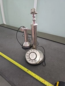 Vintage Retro Candlestick Telephone For Parts Display Etc 99p Start Only Plated - Photo 1/5